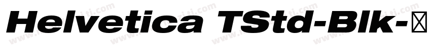 Helvetica TStd-Blk字体转换
